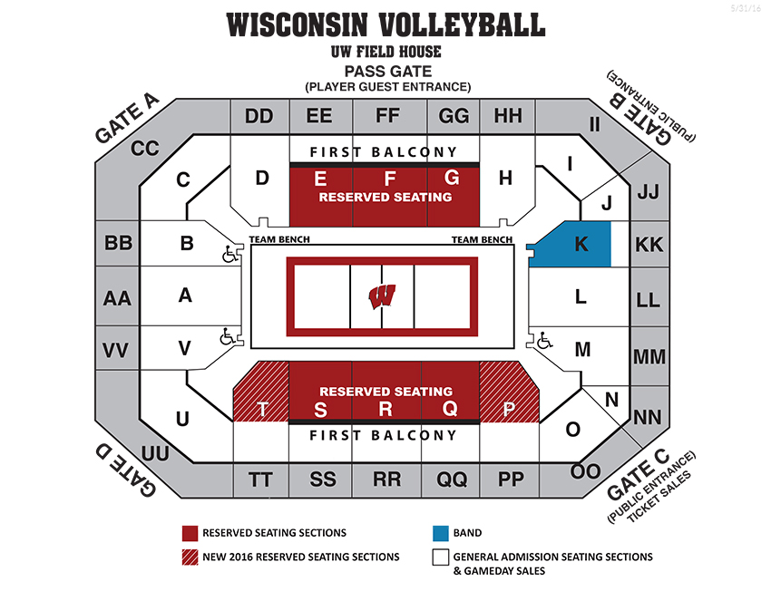 University Of Wisconsin Kohl Center Seating Chart