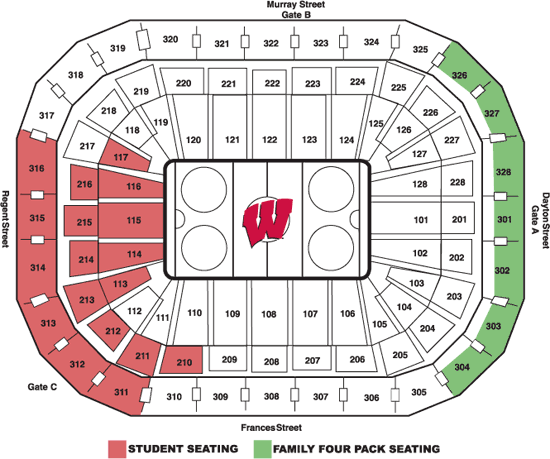 Wisconsin Badgers Stadium Seating Chart